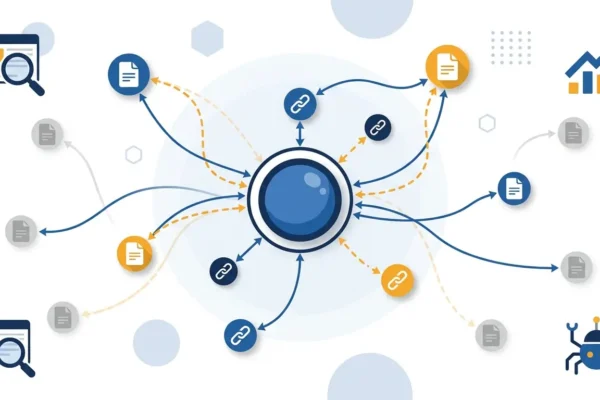 Hub and spoke internal linking structure Hub and spoke internal linking structure infographic diagram