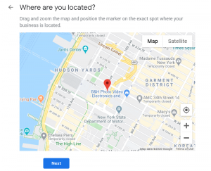 Google My Business Optimization - Select Your Business on Google Map