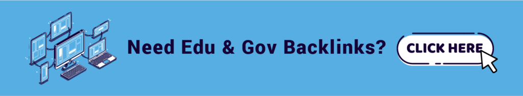 Need Edu & Gov Backlinks