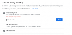 Google My Business Optimization - Provide Verification Details to Verify Your Business on GMB