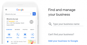 Google My Business Optimization - Type Your Business Name on GMB