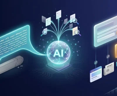 keyword-research-for-ai-overviews Keyword research for AI Overviews illustrated: a chat prompt fans out through an AI engine to one cited source